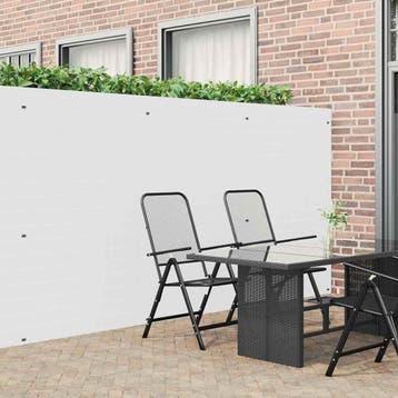 vidaXL Tuinhek Dubbelzijdig Wit 1,8x5 m PVC, Verzenden