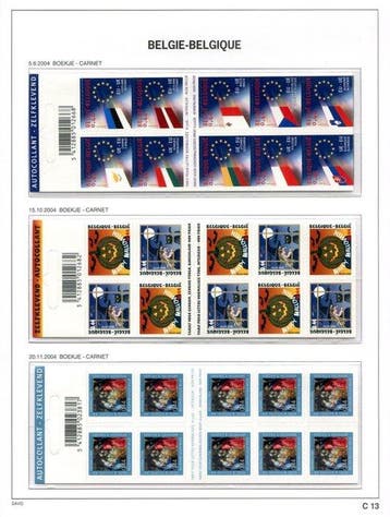 België 2004/2005 - Alle boekjes van de jaren 2004/2005 op, Gestempeld
