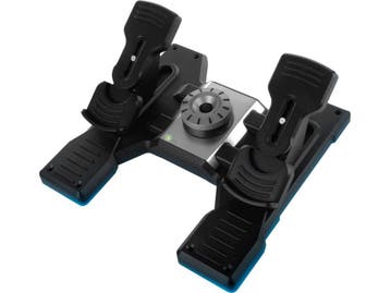 Logitech G Saitek Pro Flight Rudder Pedalen - Stille en, Games en Spelcomputers, Verzenden, Zo goed als nieuw
