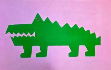 Hamelink - Green Crocodile in Pink