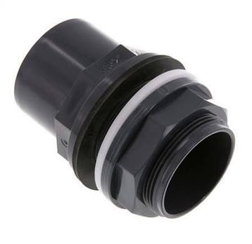 Raccord de cloison en PVC Douille 50x63mm, Verzenden