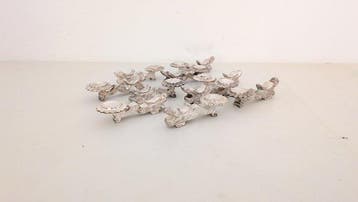 Porte couteau (10) - Plaqué(e) argent - Dragon oriental, Antiquités & Art