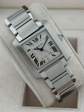 Cartier - Tank Française - 2302 - Heren - 2000-2010