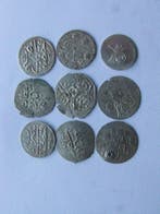 . Ottoman Empire Akce Lot 9 silver coins (Sans prix de