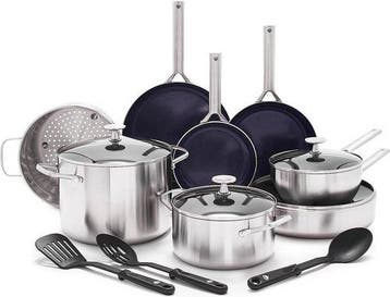 2dekans | Blue Diamond Pannenset 15-delig - Geschikt voor, Huis en Inrichting, Keuken | Potten en Pannen, Ophalen of Verzenden