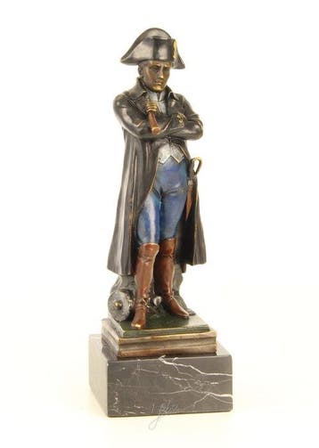 sculptuur, Elegant Hand-Painted Bronze Sculpture of Napoleon
