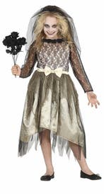 Spook Bruid Halloween Kostuum Meisje, Verzenden