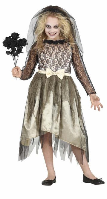Spook Bruid Halloween Kostuum Meisje, Verzenden