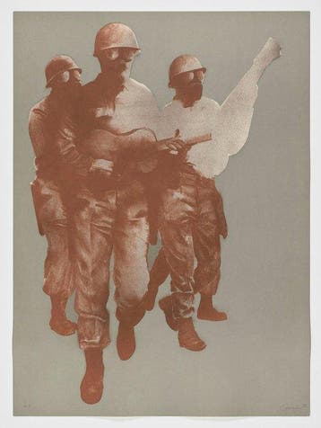 Rafael Canogar (1935) - The musicians soldiers