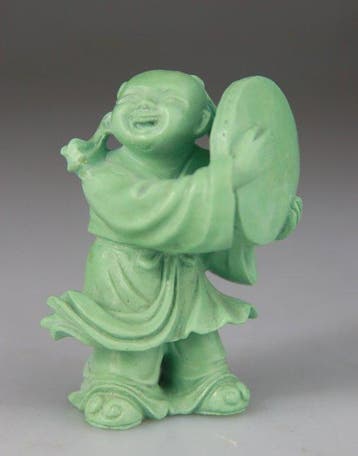 Stauette Sculpture Garcon Sculpte - Figure Musicien -, Antiquités & Art