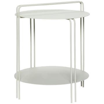 Hübsch Carry Bijzettafel - Ongebruikt, Verzenden, Zo goed als nieuw, Metaal of Aluminium, 45 tot 60 cm