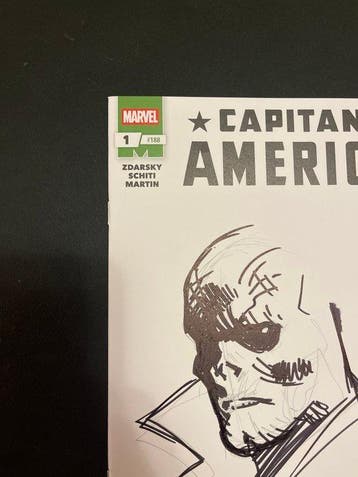 Valerio Schiti - 1 strips - Capitan America - Teschio Rosso