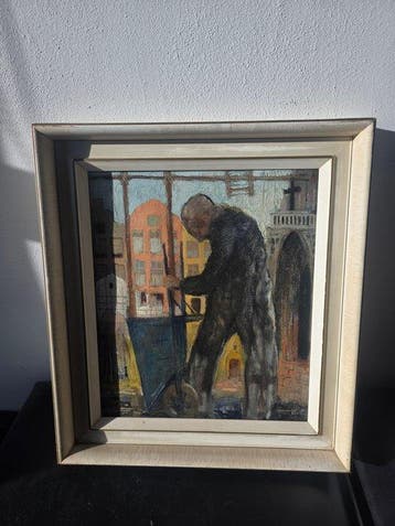 Johann van Dijk (XX) - Rotterdam vuilnisman