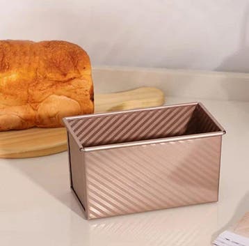 1Pcs Non-Stick Pullman Loaf Pan with Lid - Carbon Steel