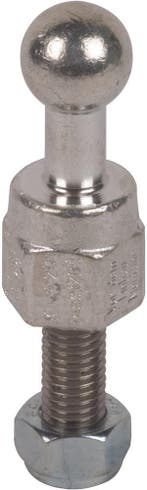 Pointe à bille fixe 20mm avec goupille filetée et écrou, Verzenden