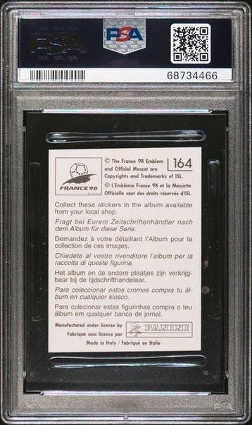Panini 1998 Panini World Cup France 98 #164 Zinedine Zidane, Verzamelen, Nieuw