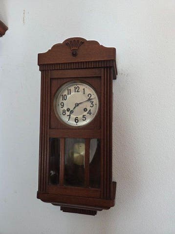 Wandklok - Hout - 1940-1950 - Antieke wandklok