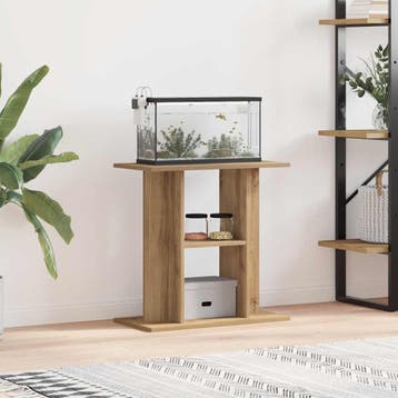 vidaXL Aquariumstandaard 60x30x60cm bewerkt hout artisanaal, Dieren en Toebehoren, Verzenden, Nieuw