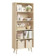 2dekans | WOLTU SK022hei Boekenkast – 5 Open Vakken – Licht, Ophalen of Verzenden, Nieuw