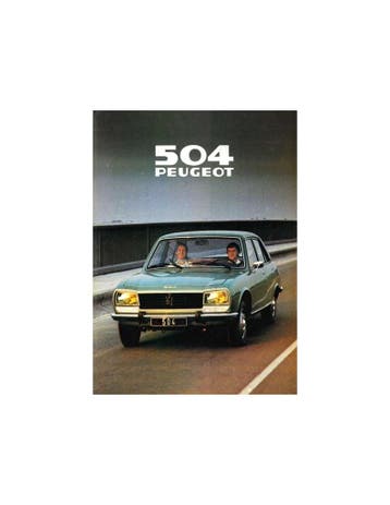 1979 PEUGEOT 504 GL / TI BROCHURE NEDERLANDS, Boeken, Nieuw