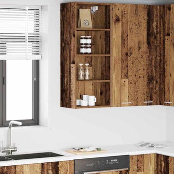 vidaXL Hangkast Oudhout 40 x 29,5 x 100 cm Bewerkt hout, Verzenden, Nieuw