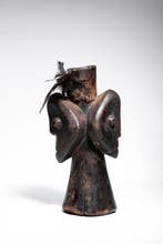 Janiforme rituele hoofd van Bwami - Lega - DR Congo