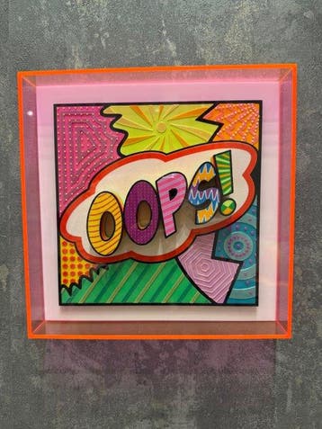 KIRAS - OOPS! 25x25cm fucsia NEON