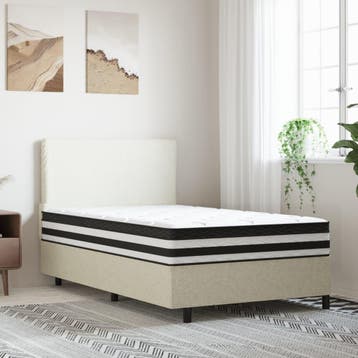 vidaXL Pocketveringmatras middelhard 100x200 cm, Verzenden, Nieuw