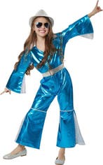 2dekans | Dressforfun Stralende Disco Starlet 140 (9-10y) -, Ophalen of Verzenden