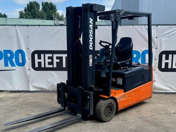 Doosan B18T-5 hh 450 cm (2011) triplo mast sideshift +VIDEO, 1000 tot 2000 kg, Elektrisch, Heftruck, Doosan