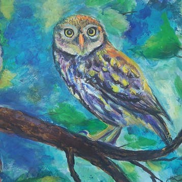 Christine Bleny - Owl and Owlets (L)