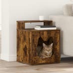 vidaXL Kattenhuis Rook Eiken 42,5 x 40 x 53,5 cm Bewerkt, Verzenden