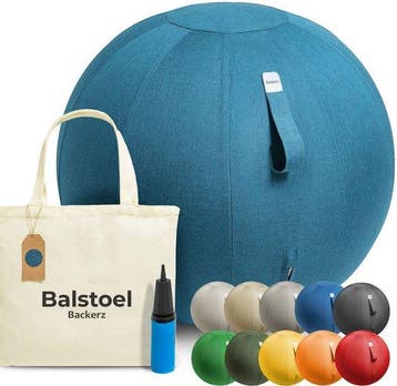 2dekans | Backerz Zitbal 65 CM - Zitballen met Hoes Linnen -, Ophalen of Verzenden, Nieuw