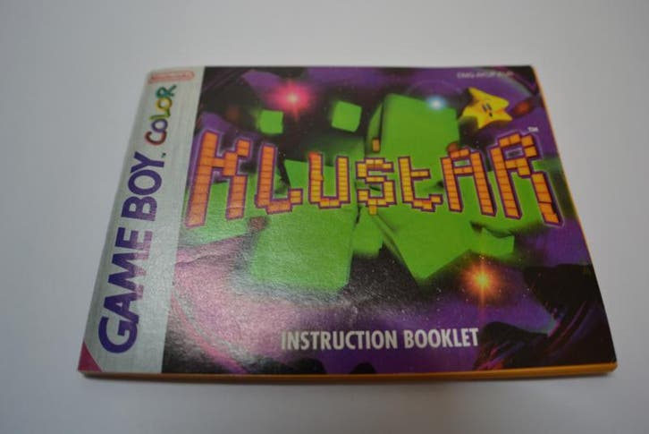 Klustar (GBC EUR MANUAL), Games en Spelcomputers, Spelcomputers | Nintendo Portables | Accessoires