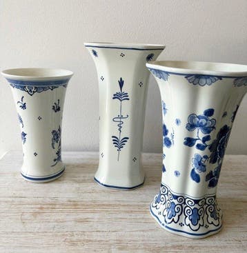 De Porceleyne Fles, Delft - Vaas (3) - Keramiek - 1980-1984