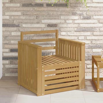 vidaXL Buiten bank set Massief Acacia Hout Wit, Verzenden