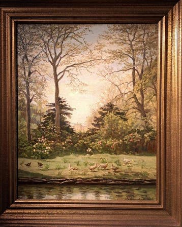 S. Vermehren (XX) - Vista dos Jardins de Frederiksberg num