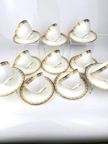 Royal Doulton - Theeservies (20) - Been - Gouden kant /