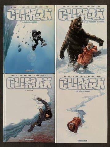 Climax T1 à T4 + 4x dédicace - Série complète - 4x C - 4, Nieuw