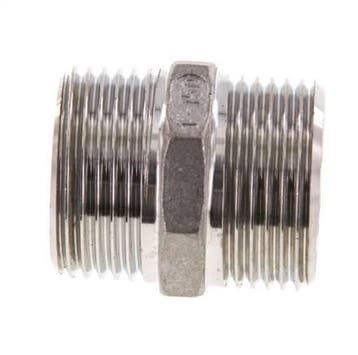 Raccord double G1 en acier inoxydable Joint plat 16bar, Bricolage & Construction, Verzenden