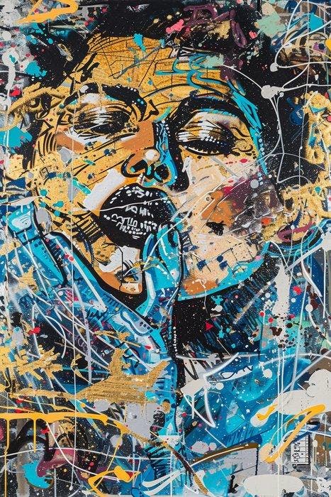 Dine Chanima (XX-XXI) - (XXL) Giant The Brilliant Graffiti, Antiek en Kunst, Kunst | Designobjecten