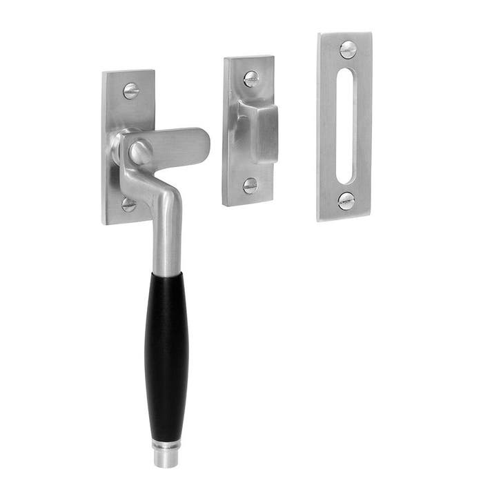 Raamsluiting Deco, verstevigd, mat nikkel, links - voor d..., Doe-het-zelf en Bouw, Hang- en Sluitwerk, Schuif of Grendel, Nieuw