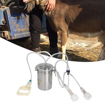 Geitenmelkmachine 2L RVS - Retour deal - 34% korting!, Verzenden