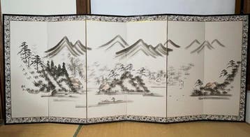 Bybu kamerscherm - Japanse Byobu-vouwscherm met zes panelen