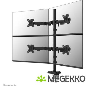 Neomounts NERO DS60-600BL2-2 Quadruple Monitorarm, Computers en Software, Verzenden, Nieuw