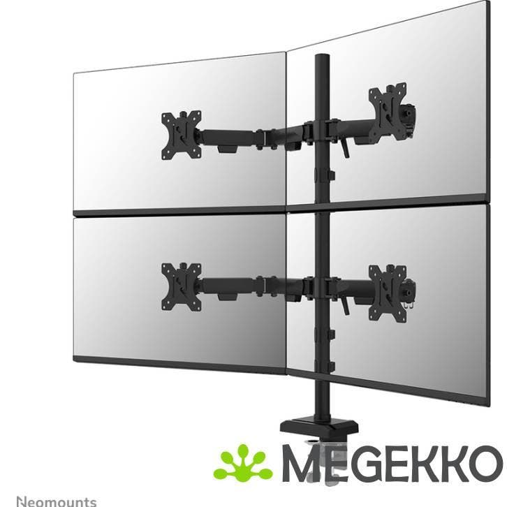 Neomounts NERO DS60-600BL2-2 Quadruple Monitorarm, Computers en Software, Overige Computers en Software, Nieuw, Verzenden