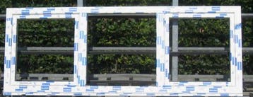 pvc raam , chassis , venster , kozijn 233 x 87 wit, Doe-het-zelf en Bouw, Kunststof, Nieuw, Ophalen of Verzenden, Inclusief glas