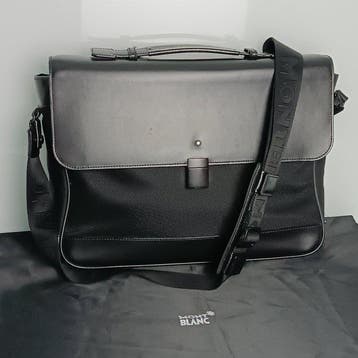 Montblanc - Single Gusset Briefcase 114840 - Sac à, Nieuw