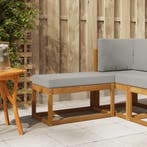 vidaXL Buitenstoel Bank Massief Acacia Hout Naturel, Verzenden
