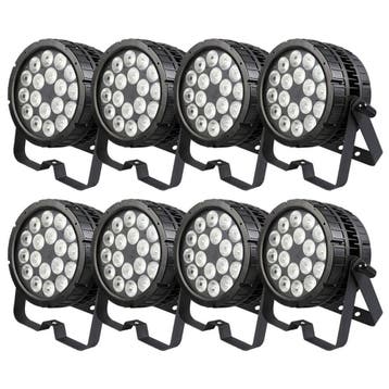 Citronic Set Van 8 IP65 Waterdichte HIPAR-200 Spots